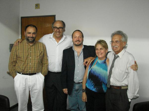 Marcelo Brignoni, Marcos Carambula, Martin Sabbatella, Cristina Zitarrosa y Mariano Arana